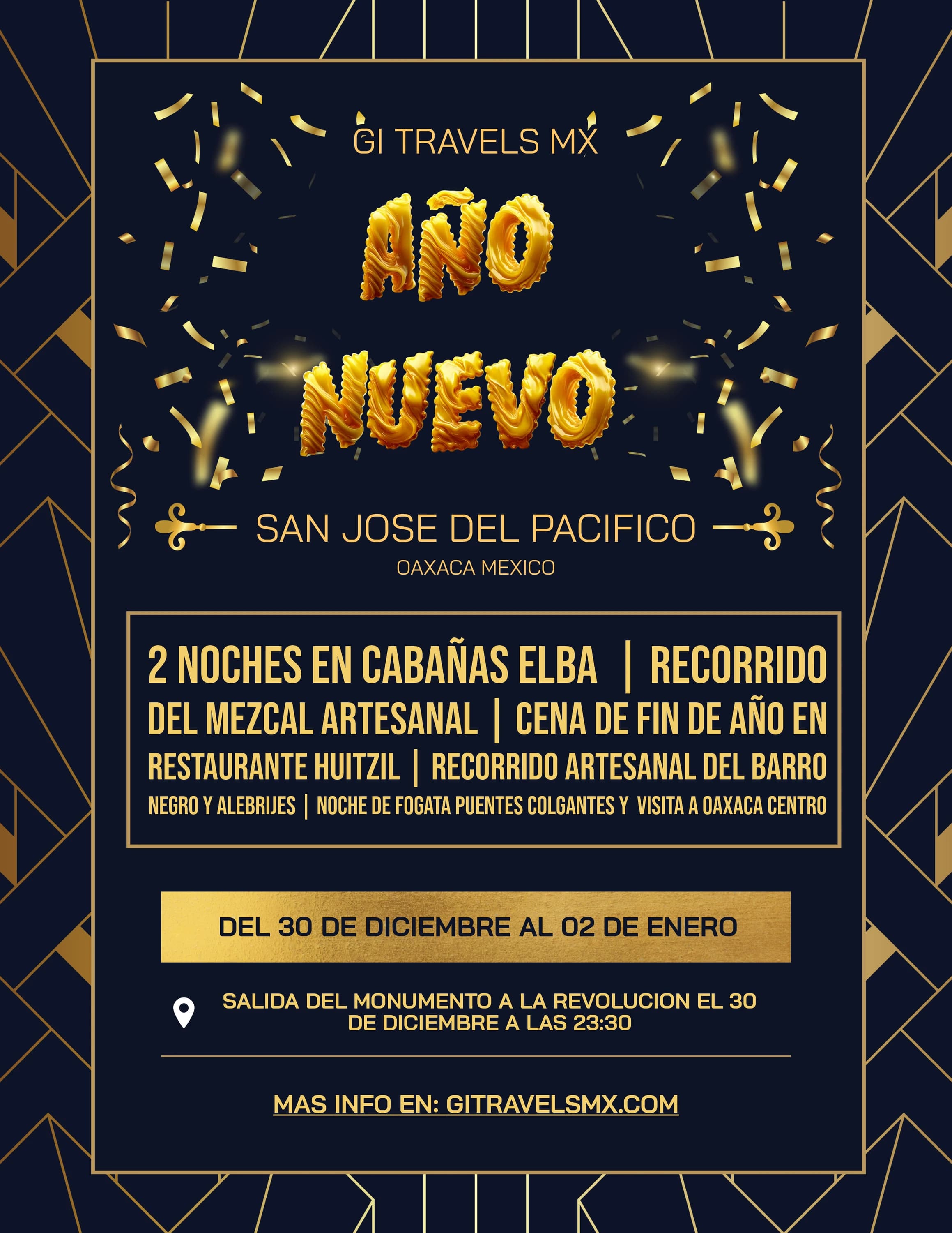 Año Nuevo en San José del Pacífico — imagen informativa completa
